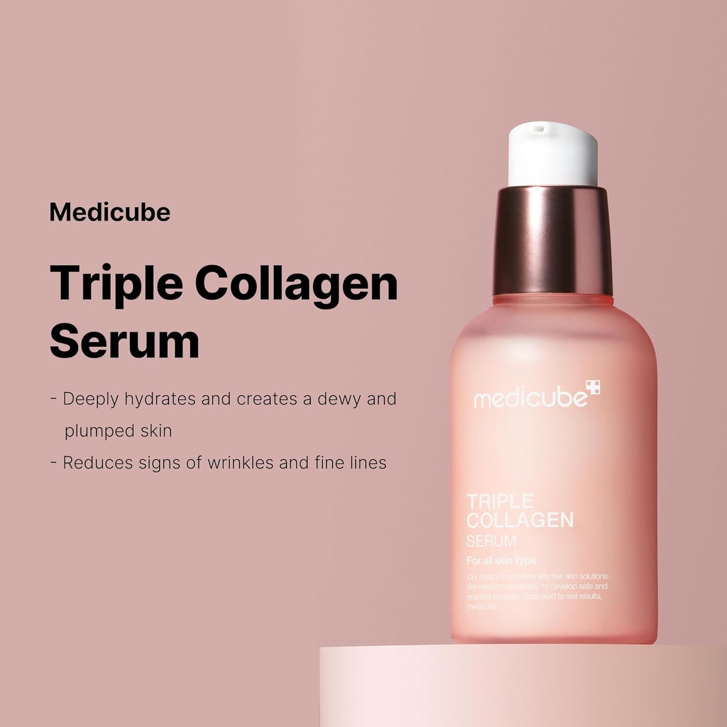 Medicube Triple Collagen Serum 1.85 fl.oz - Nourish dull skin with Triple Collagen Complex