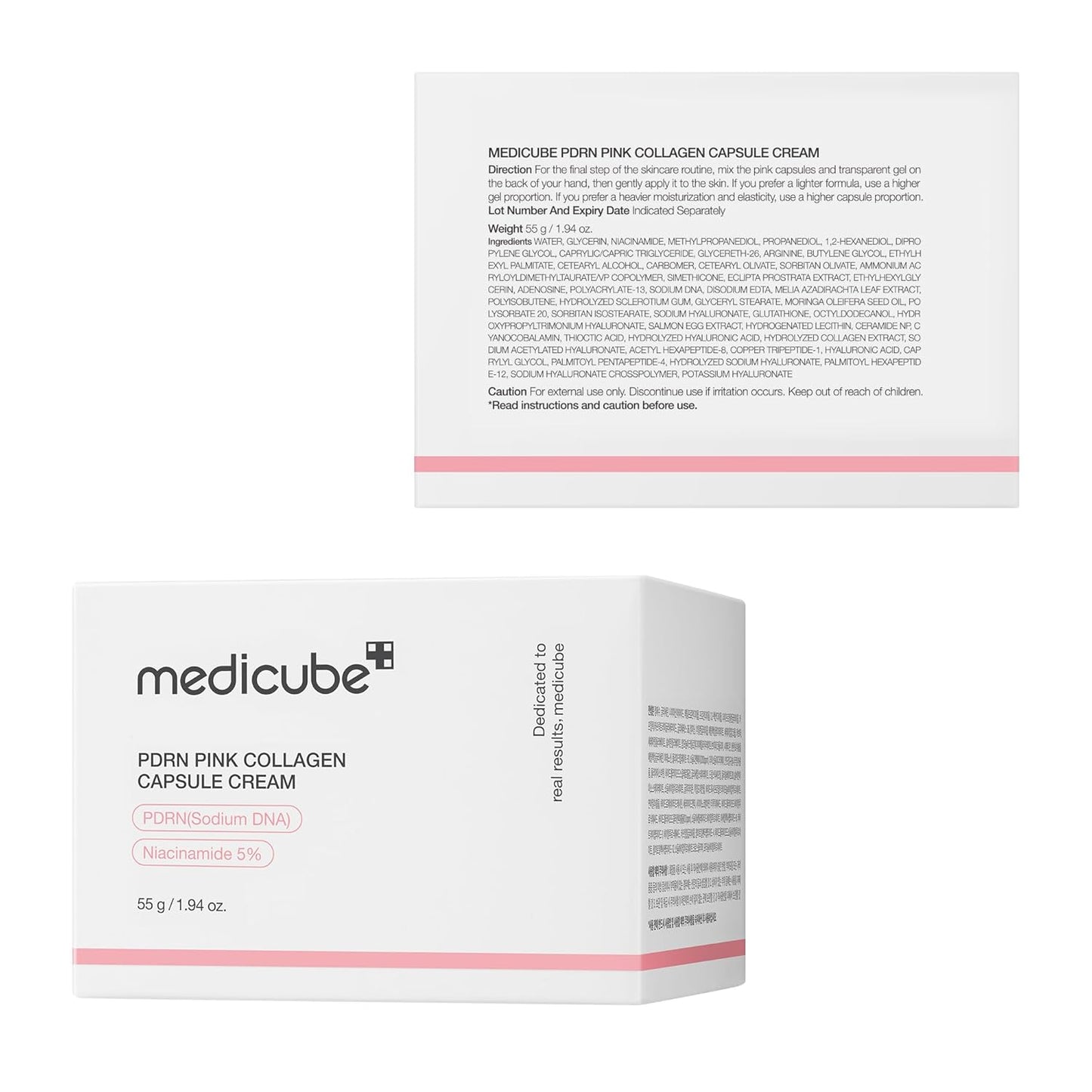 Medicube Salmon DNA PDRN Pink Collagen Capsule Cream, Face Moisturizer