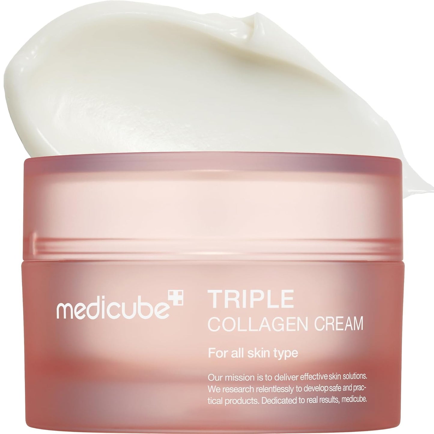 Medicube Triple Collagen Cream - Hydrating & Firming Moisturizer with Hyaluronic Acid, Premium Elastin, Shea Butter