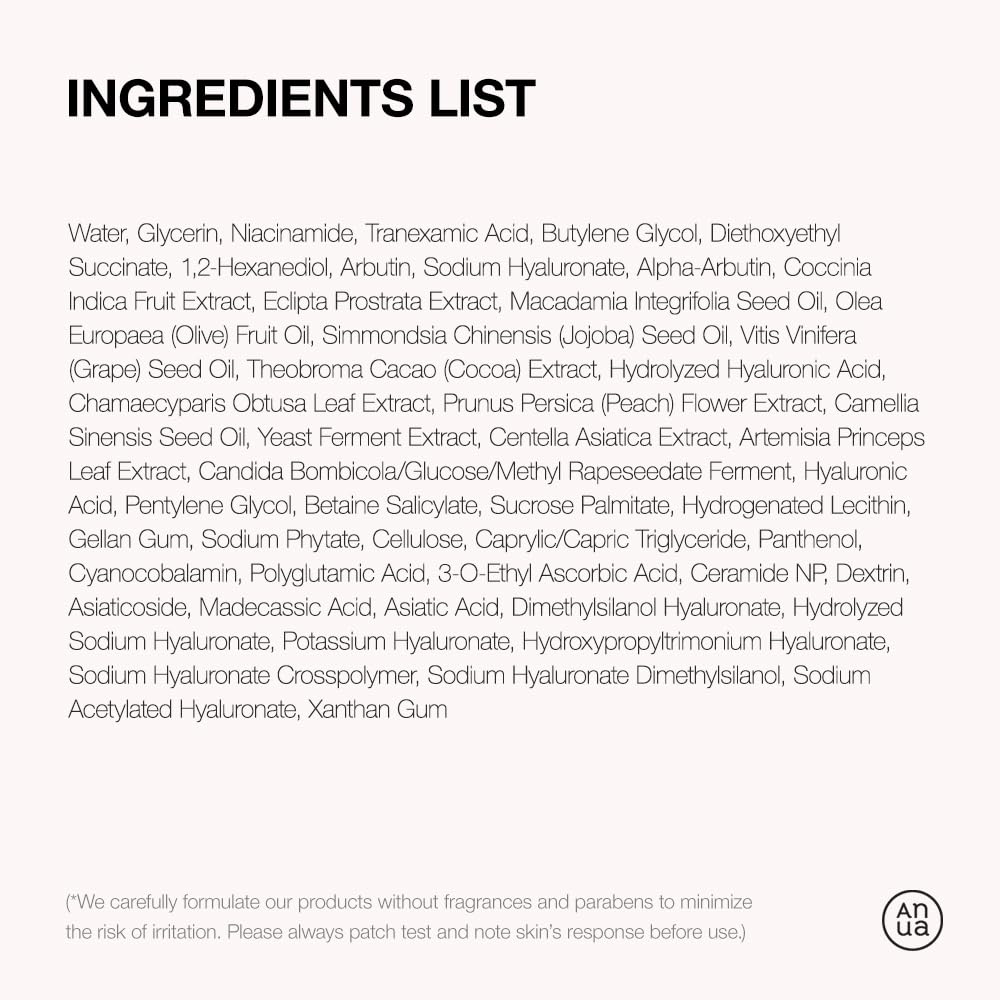 ANUA Niacinamide 10 + TXA 4 Serum, Hyaluronic Acid, Tranexamic acid, Vitamin B12, Facial Serum for Glass Skin, Clarifying, Radiant Complexion