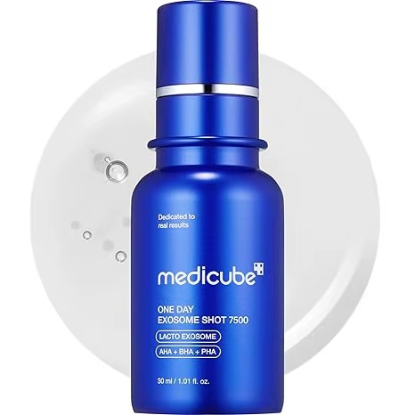 medicube Zero Exosome Shot 7,500 PPM Spicule Facial Serum | Liquid Skin Booster Serum | Exosome, AHA+BHA+PHA
