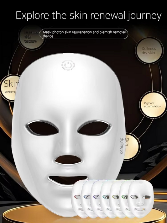 7 Colors Led Rejuvenation Facial Light Therapy Anti Aging Multi Function Led Mask